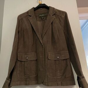 Eddie Bauer Brown Corderoy Women's Blazer